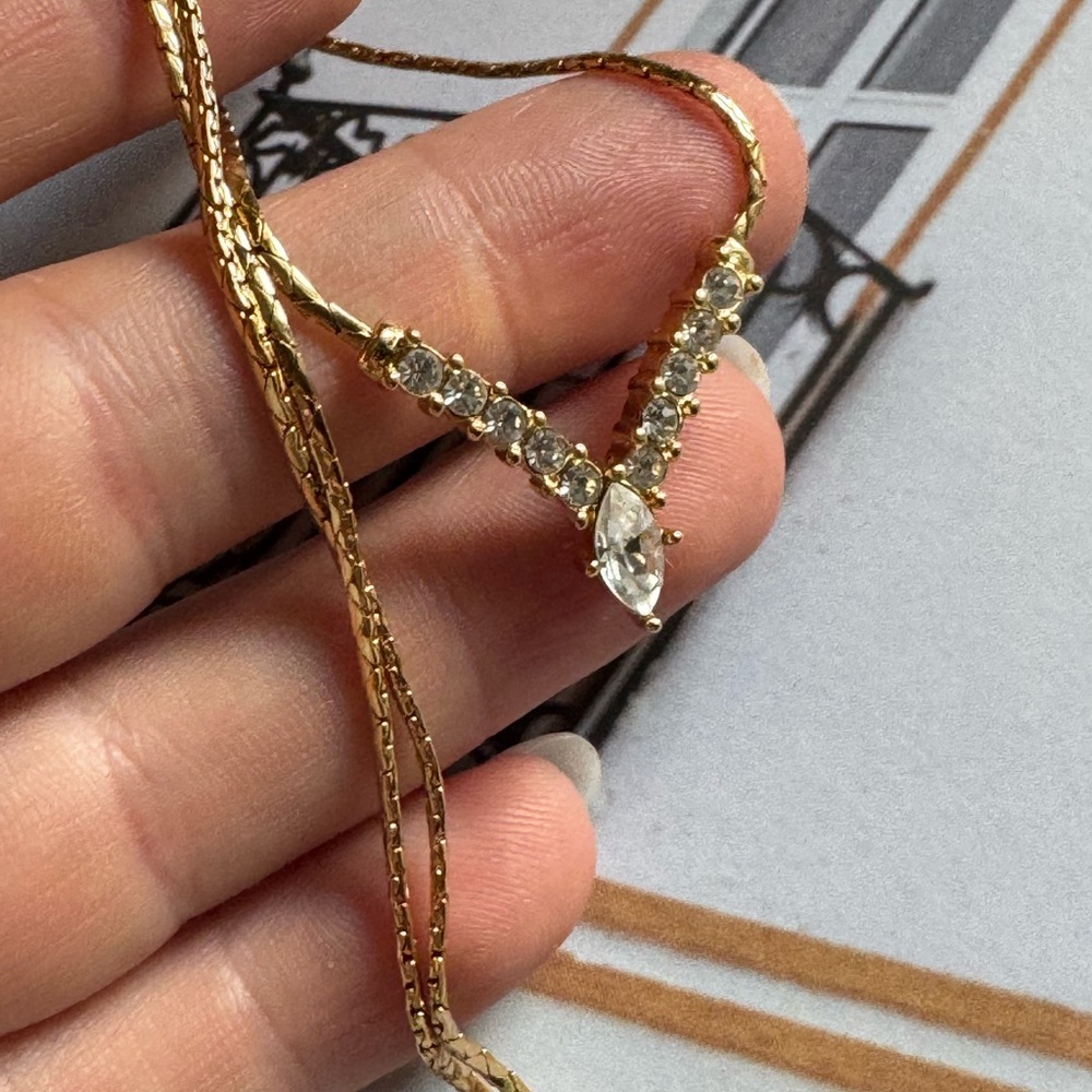 Christian Dior vintage gold plated necklace - Picture 10 of 15